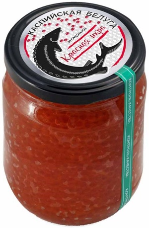 Икра красная горбуши Каспийская Белуга Премиальная зернистая фасованная 500г ст/б Икра красная горбуши Каспийская Белуга Премиальная зернистая фасованная 500г ст/б