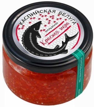 Икра красная горбуши Каспийская Белуга Премиальная зернистая фасованная 200г ст/б Икра красная горбуши Каспийская Белуга Премиальная зернистая фасованная 200г ст/б