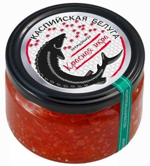Икра красная горбуши Каспийская Белуга Премиальная зернистая фасованная 100г ст/б Икра красная горбуши Каспийская Белуга Премиальная зернистая фасованная 100г ст/б