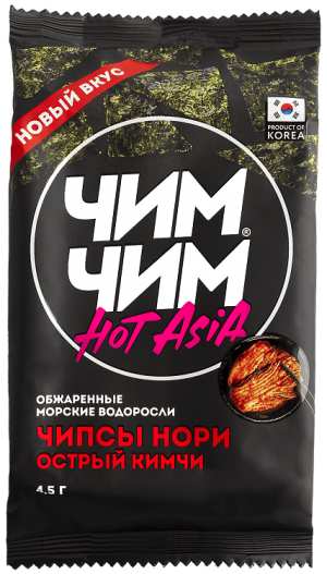 Чипсы нори Чим-Чим Острый Кимчи 4,5г Чипсы нори Чим-Чим Острый Кимчи 4,5г